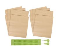 Tableau D’écriture Braille Plastique 4 Lignes 28 Cases, Présent Rentrée | Kit Portable Léger, Stylet Métal et Papier à Écrire Braille, pour Études et Travail