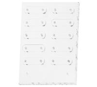 Tableau D’exposition Manucure Magnétique en Acrylique Blanc | Présentoir pour Faux Ongles, Support Brackets, Usage Salon Professionnel, Pratique pour Gel et Finitions