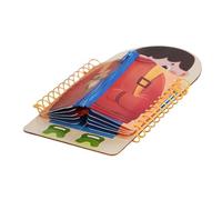 Tableau d'activités - Bois 30x19,5x2,5cm | Tableau des compétences de base de la vie, apprendre à fermer la fermeture éclair et à boucler un jouet éducatif | Pour Garderie Voiture Jouer Maternelle Voy