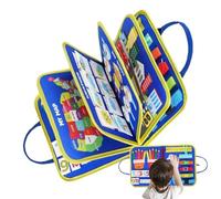 Tableau d'activités de voyage en feutre, tableau d'apprentissage en feutre,Activité éducative développant le conseil sensoriel - Tableau sensoriel pour l'éducation de la petite enfance pour la motrici