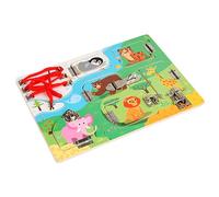 Tableau d'Activités | Jouet de Voyage en Bois,Panneau d'Activités | pour de 3 Ans et Plus Filles Garçons Maison Avion Voiture Noël Anniversaire