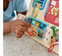 Hape Tableau d'activités Multi Fermetures – 3–6 ans, reconnaissance des formes et motricité fine