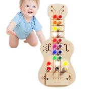 Tableau D'activités Sensorielles - 25,8x11,7x3cm Bois ABS | Tableau D’activités Lumineux | Jouet Sensoriel De Tri Des Couleurs | Jouet Musical D'apprentissage Précoce Pour Les Tout-petits, Cadeau Éduc