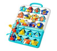 Tableau D'Activités Sensorielles,Jeux d'Apprentissage Formes Couleurs et Motricité Fine,Jouets Portables De Tableau Sensoriel Pour - Pour Garçons Filles École Maternelle Voyage En Voiture Maison Salle