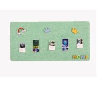 Tableau d'affichage autocollant en feutre avec punaises - 40 x 60 cm - Panneau décoratif mural pliable - Vert