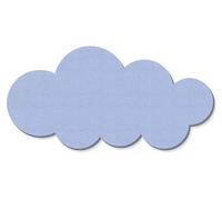 Tableau d'affichage autocollant en forme de nuage, tableau mémo alternatif en feutre, décoration murale, tableau de vision en feutre pour photos, messages, bleu clair, 60 x 30 cm