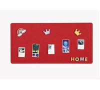 Tableau d'affichage autocollant en liège avec punaises - 40 x 60 cm - Panneau décoratif mural pliable - Rouge