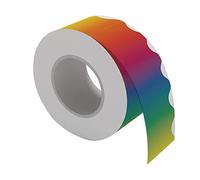 Tableau d'affichage avec bordure de tableau de bord pour salle de classe Rainbow Borders, Bulletin Board Border, tableau d'affichage coloré frontières de 65,6 ft Gradient Rainbow Classroom Borders