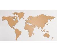 Tableau d'affichage Carte du monde liège XL 107x200cm