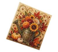 Tableau d'affichage d'automne avec perles étincelantes, fleurs | Finition pour la décoration d'intérieur et les loisirs saisonniers en intérieur