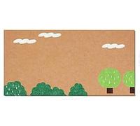 Tableau d'affichage décoratif en feutre extra large - 120 x 60 cm - Tableau en liège - Tableau mural pliable et autocollant pour la maison et l'école (C-marron)