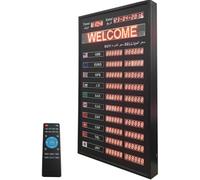 Tableau D'affichage Électronique du Taux De Change, Horloge du Taux De Change Mondial À 10 Rangées, avec Télécommande, Mise À Jour De La Minuterie Et Fonction De Mémoire De Mise Hors Tension