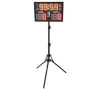 Tableau d'affichage électronique LED - Tableau de score numérique pour jeux d'intérieur et d'extérieur - Avec minuterie, télécommande et luminosité réglable - Portable pour basketball, tennis