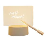 Tableau d'affichage en acrylique, tableau d'affichage de bureau avec support éclairé | Tableau de bord portable du produit du restaurant LED pour la maison, café