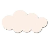 Tableau d'affichage en feutre autocollant en forme de nuage, tableau mémo alternatif en feutre, décoration murale, tableau de vision en feutre pour photos, messages (beige, 80 x 40 cm)