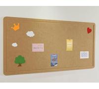 Tableau d'affichage en feutre avec épingles - 40 x 60 cm - Pliable - Alternative aux murs - Auto-adhésif - Affichage mural - Beige foncé