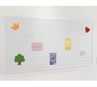 Tableau d'affichage en feutre avec épingles, panneau d'affichage pliable en feutre alternatif, autocollant pour photos, mémos, décoration murale (blanc)