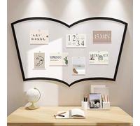 Tableau d'affichage en feutre en forme de livre pour salle de classe, coin de lecture, chambre d'enfant, crèche, bureau - Alternative pour afficher des photos d'œuvres d'art - Tableau d'affichage