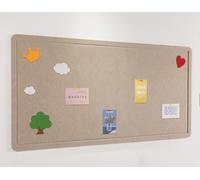 Tableau d'affichage en feutre pliable avec épingles - 40 x 60 cm - Autocollant - Décoration murale - Camel foncé