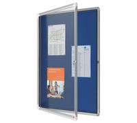 Tableau D'Affichage Fermable Bleu En Laine Premium Plus NOBO 9xA4 - 1902556