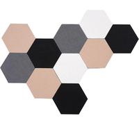 Tableau D'affichage Hexagonal En Feutre 5,9 X 6,7 Pouces Avec Adhésif Puissant Pour La Maison Et Le Bureau - Installation Facile Et Utilisation Polyvalente