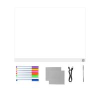Tableau d'affichage LED - 7 couleurs effaçables à sec, tableau d'écriture avec contrôle tactile, jouet amusant à DEL pour enfants, maison, bureau, école, nuit ou sombre, art des vacances, gribouillage