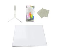 Tableau d'affichage LED avec stylo 7 couleurs en acrylique créatif pour écrire des messages lumineux, dessin, mémo réinscriptible, dessin, note LED avec support réglable