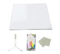 Tableau d'affichage LED avec stylo 7 couleurs en acrylique créatif pour écrire des messages lumineux, dessin, mémo réinscriptible, dessin, note LED avec support réglable