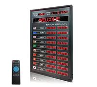 Tableau d'affichage LED pour taux de change avec télécommande, mise à jour automatique de l'heure, pour banques et institutions financières, affiche les taux pour 10 pays