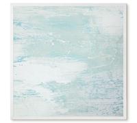 Tableau d'Affichage Magnétique de Bureau 50x50 abrasions pastel Cadre Blanc