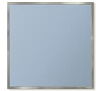 Tableau d'Affichage Magnétique de Bureau 50x50 bleu pastel Cadre Argenté