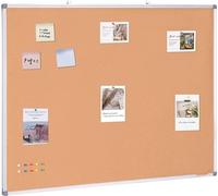 Tableau d'affichage Memoboard 120x90 cm - Tableau en liège avec cadre en aluminium - Tableau mural pour notes et souvenirs - Organiser et décorer