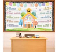Tableau d'affichage motivant pour décoration de salle de omposition Notre st une famille, tableau d'affichage d'affirmation positive, décoration de coupes inspirantes pour