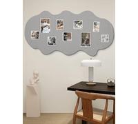 Tableau d'affichage mural en liège, panneaux de messages en feutre avec punaise, tableau d'affichage en liège pour murs, photos épaisses, mémos, notes de bureau (gris)