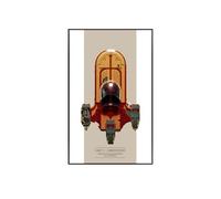 Tableau d'affichage mural pour Le*Go 75341 pour le Landspeeder de Lu*ke Skywalker - Support mural compatible pour modèle UCS Star Wars - Cadeau pour les collectionneurs Le*Go (Tableau uniquement, sans