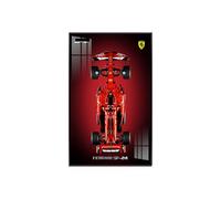 Tableau d'affichage mural pour Le-go-o Technic pour Fer-rari SF-24 F1 Car 42207 - Cadre d'affichage compatible pour modèles F1 Supercar - Cadeau pour les fans de L-e*g-o Technic - 80 x 50 cm (tableau