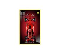 Tableau d'affichage mural pour Le-go-o Technic pour Fer-rari SF-24 F1 Car 42207 - Cadre d'affichage compatible pour modèles de supercars F1 - Cadeau pour les fans de L-e*g-o Technic - 80 x 50 cm