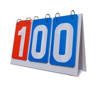 Tableau d'affichage pliable à 3 chiffres pour les jeux de football en plein | En PVC, imperméable, facile à nettoyer, taille compacte, chiffres de 0 à 999, pour football, tennis, volley-ball, basket-ball
