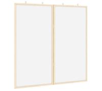 Tableau d'affichage pliable - vidaXL - 80x80 cm - Blanc - Bois de pin massif - Pliable - Usage intérieur