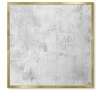 Tableau d'Affichage pour la Maison 50x50 Béton brut Cadre Argenté