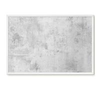 Tableau d'Affichage pour la Maison 60x40 Béton brut Cadre Blanc