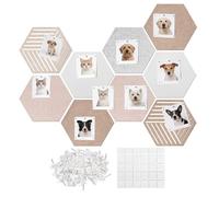Tableau D'affichage Pour - Texture Naturelle Beige, Installation Facile, Grand Tableau D'affichage Mural, Tableaux De Vision Verticaux Polyvalents Sans Cadre | Accessoire D'étude Utile Pour La