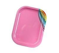 Tableau d'affichage professionnel de l'art des ongles Plateau rectangulaire en acier inoxydable pour mélanger et accessoires de manucure. Présentation des ongles à la mode