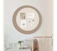 Tableau d'affichage rond en feutre, 40 x 60 cm, panneau mural à monter soi-même pour photos et notes, organisateur mural pliable, tableau de visualisation auto-adhésif pour la mais
