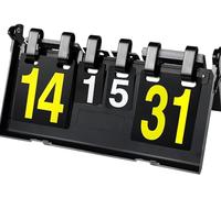 Tableau d'affichage, Tableau d'affichage portable 4 chiffres Tableau de score portable à feuilleter Tableau de points sportifs Affichage manuel du score du match Tableau d'affichage portable pour