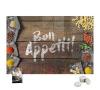 Tableau d'Affichage Universel pour Pubs 120x60 Inscription Bon Appetit