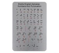Tableau d'aide pédagogique en braille pour une utilisation en classe