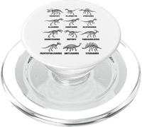 Tableau d'anatomie des fossiles de paléontologie des Types de Squelette de Dinosaure PopSockets PopGrip pour MagSafe