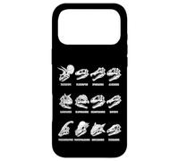 Tableau d'anatomie fossile de paléontologie des Types de crâne de Dinosaure Coque pour iPhone 17 Pro Max