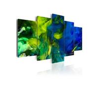 Tableau Dance of Green Flames-Taille L 200 x H 100 cm Imprimé